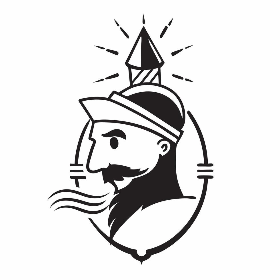 Sailors silhouette with a lighthouse concept as A sailors silhouette combined with a lighthouse representing guidance and farewells at sea Ideal for maritime and adventure ads in Dynamics vector