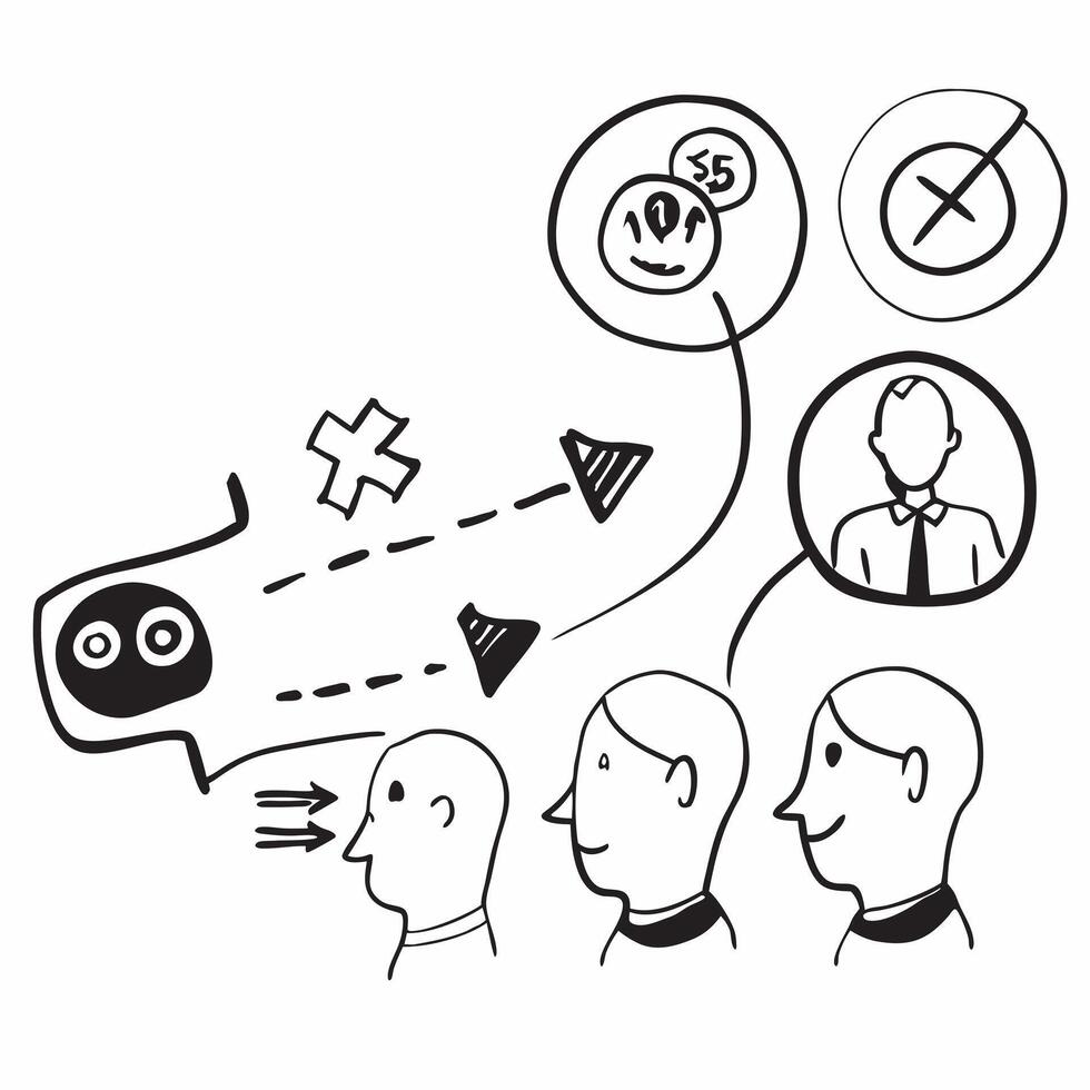Sales team with missed targets concept as A sales teams profile blended with missed sales targets symbolizing the disappointment of not achieving goals Ideal for business and sale Dynamics vector