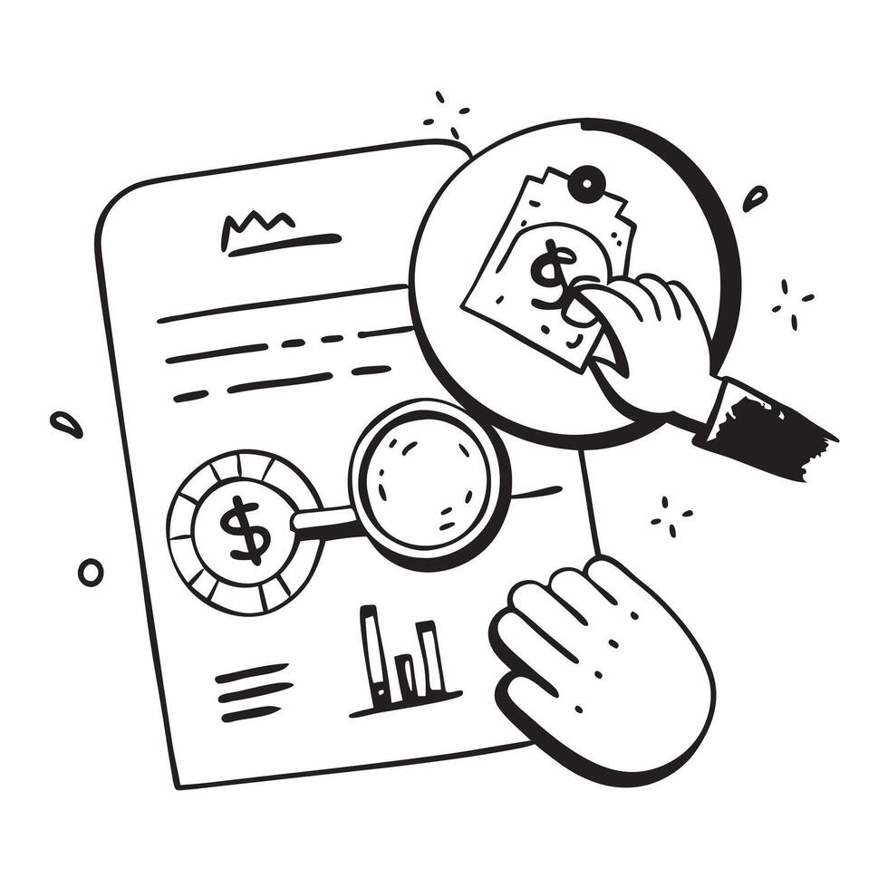 Security audit with savings chart concept as A security audit blended with a savings chart symbolizing the correlation between security audits and financial savings Perfect for co Dynamics vector
