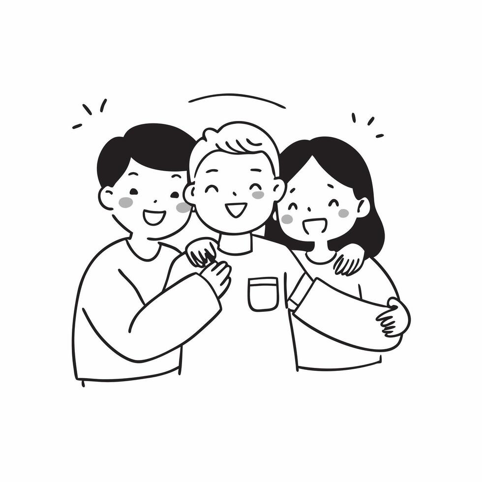 Siblings reuniting at a family home concept as Siblings reuniting blended with a family home symbolizing the comfort and joy of returning to a family home Perfect for family and l Dynamics vector
