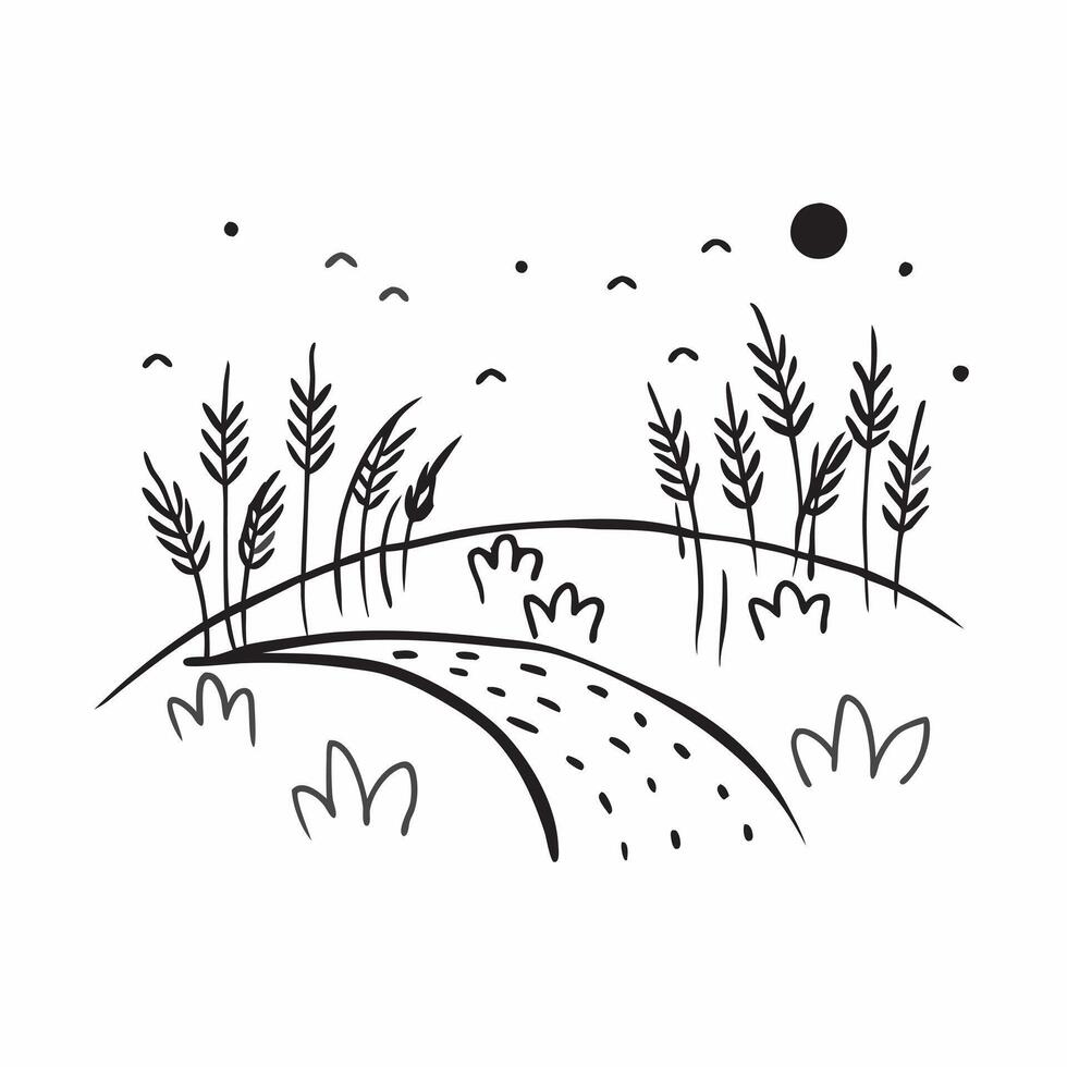 Simple flat illustration as Autumn park with colorful foliage concept as A vibrant autumn park with colorful foliage under a clear sky providing a festive and clean backgrou Dynamics Set 3 vector