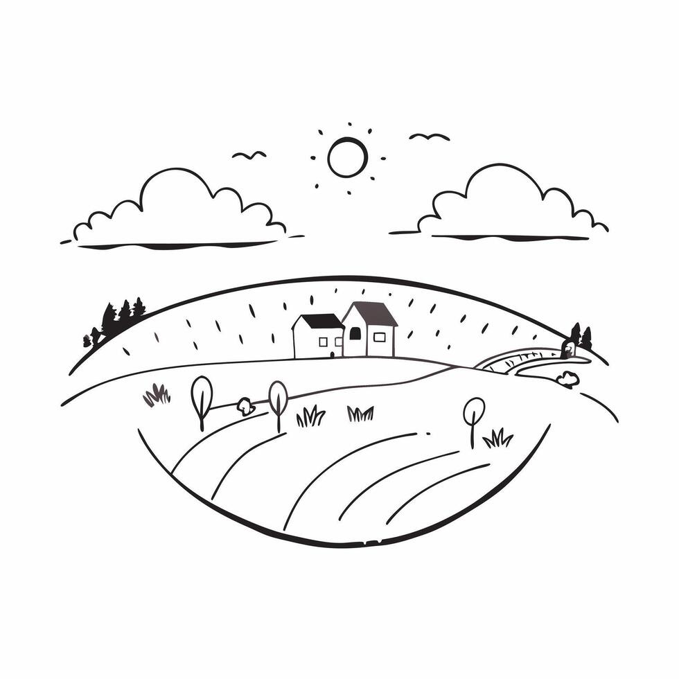 Simple flat illustration as Autumn park with colorful foliage concept as A vibrant autumn park with colorful foliage under a clear sky providing a festive and clean backgrou Dynamics Set 2 vector