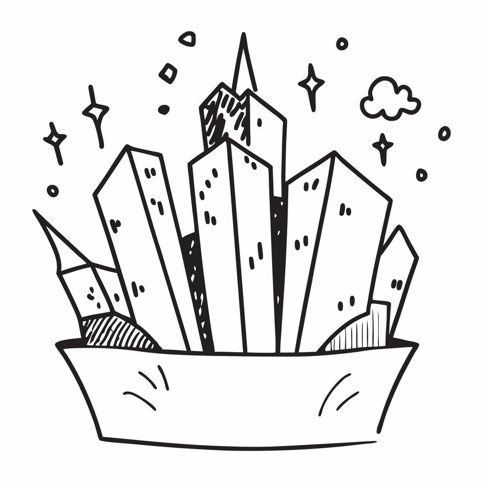 Simple flat illustration as City skyline with fireworks concept as A dynamic city skyline with fireworks celebrating hard work and progress ideal for business presentations Dynamics Set 2 vector