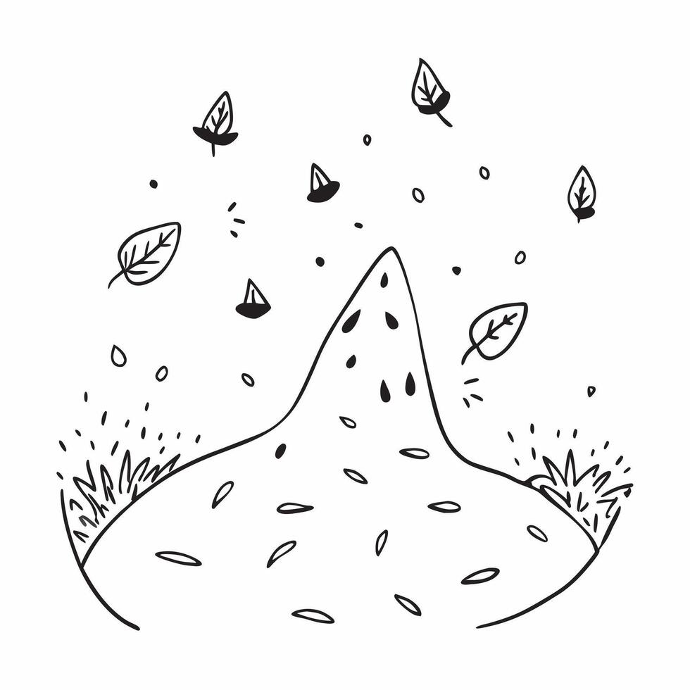 Simple flat illustration as Autumn park with colorful foliage concept as A vibrant autumn park with colorful foliage under a clear sky providing a festive and clean backgrou Dynamics Set 5 vector