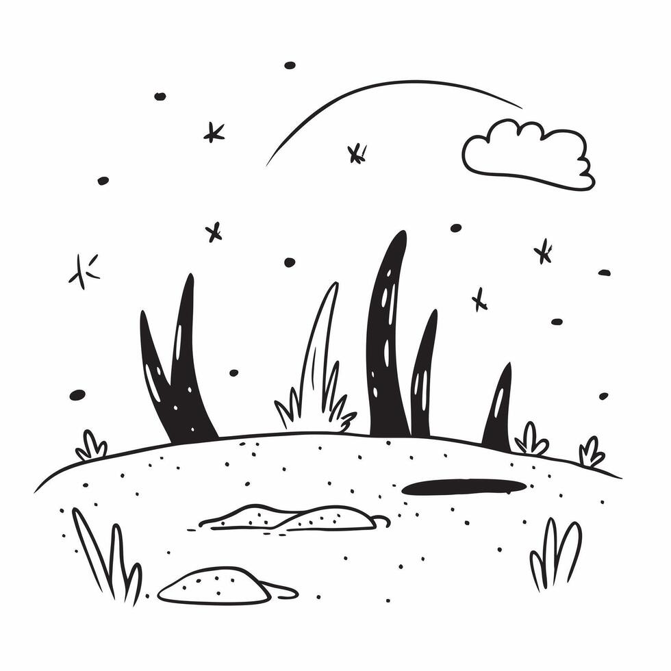 Simple flat illustration as Frosty morning in a snow covered meadow concept as A tranquil snow covered meadow on a frosty winter morning providing a clean and fresh backgrou Dynamics vector