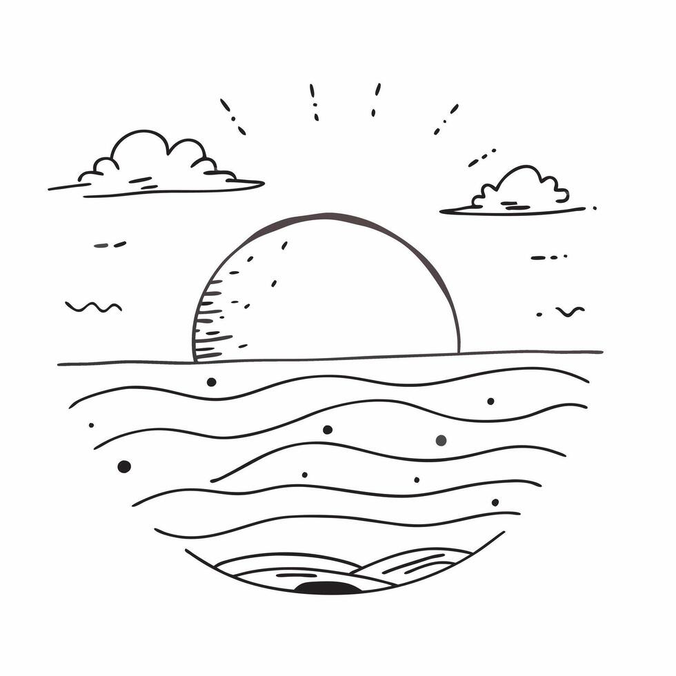 Simple flat illustration as Golden hour over a serene meadow with gentle hills concept as A tranquil scene of a meadow with gentle rolling hills bathed in the golden hour li Dynamics Set 32 vector