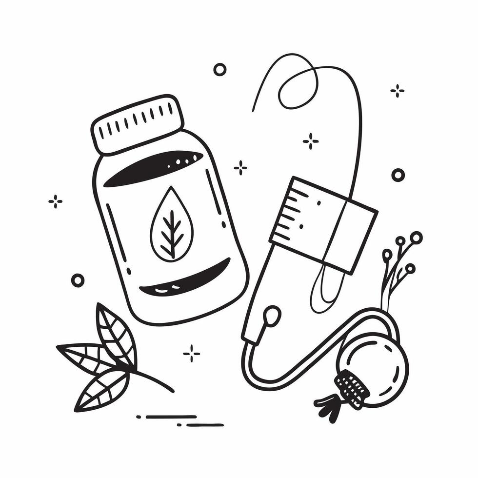Simple flat illustration as Meditation bowl and tennis racket concept as A meditation bowl and a tennis racket representing the balance between mental wellness and physical Dynamics vector