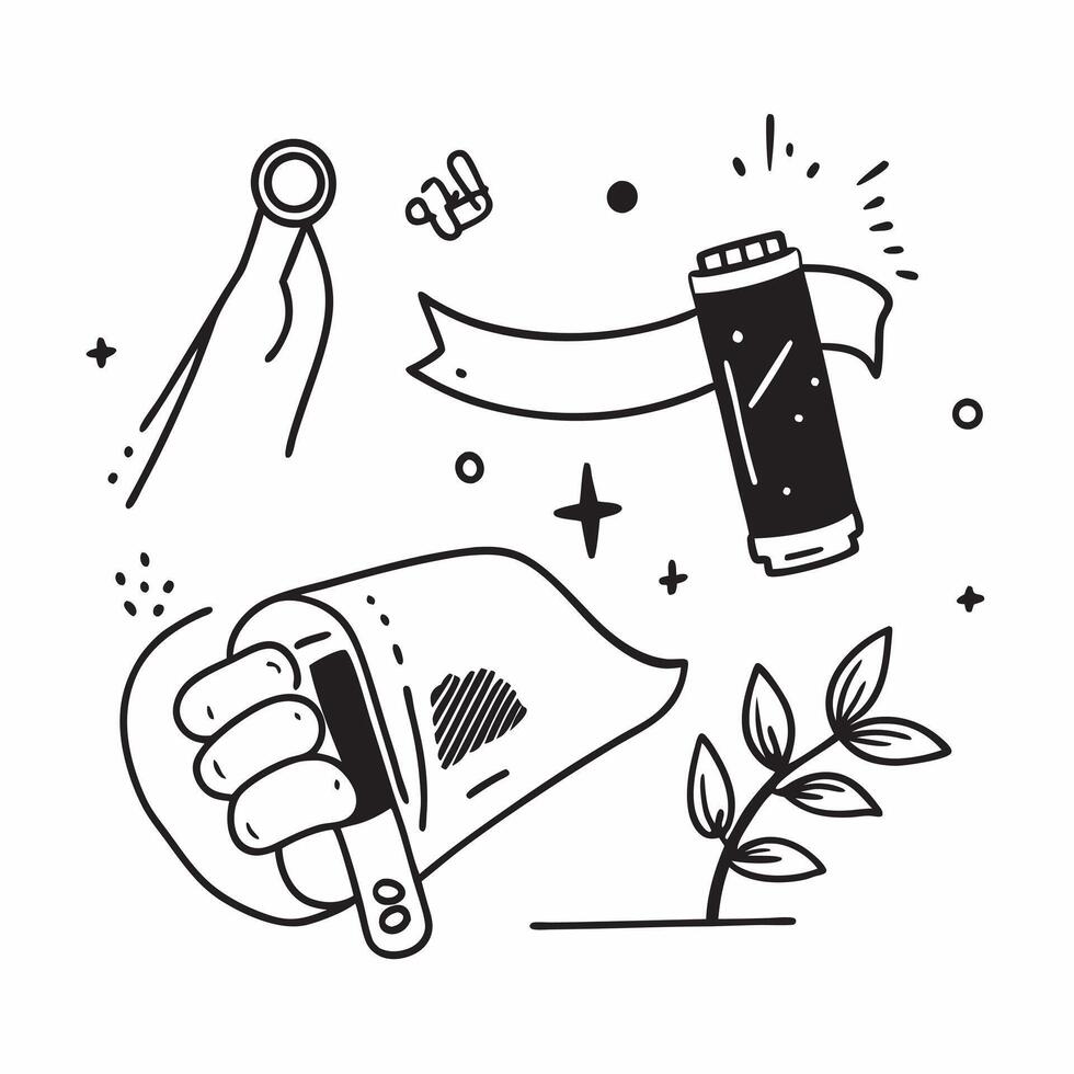 Simple flat illustration as Resistance bands and herbal tea concept as Resistance bands and herbal tea combining strength training with wellness perfect for isolated Dynamics Set 2 vector