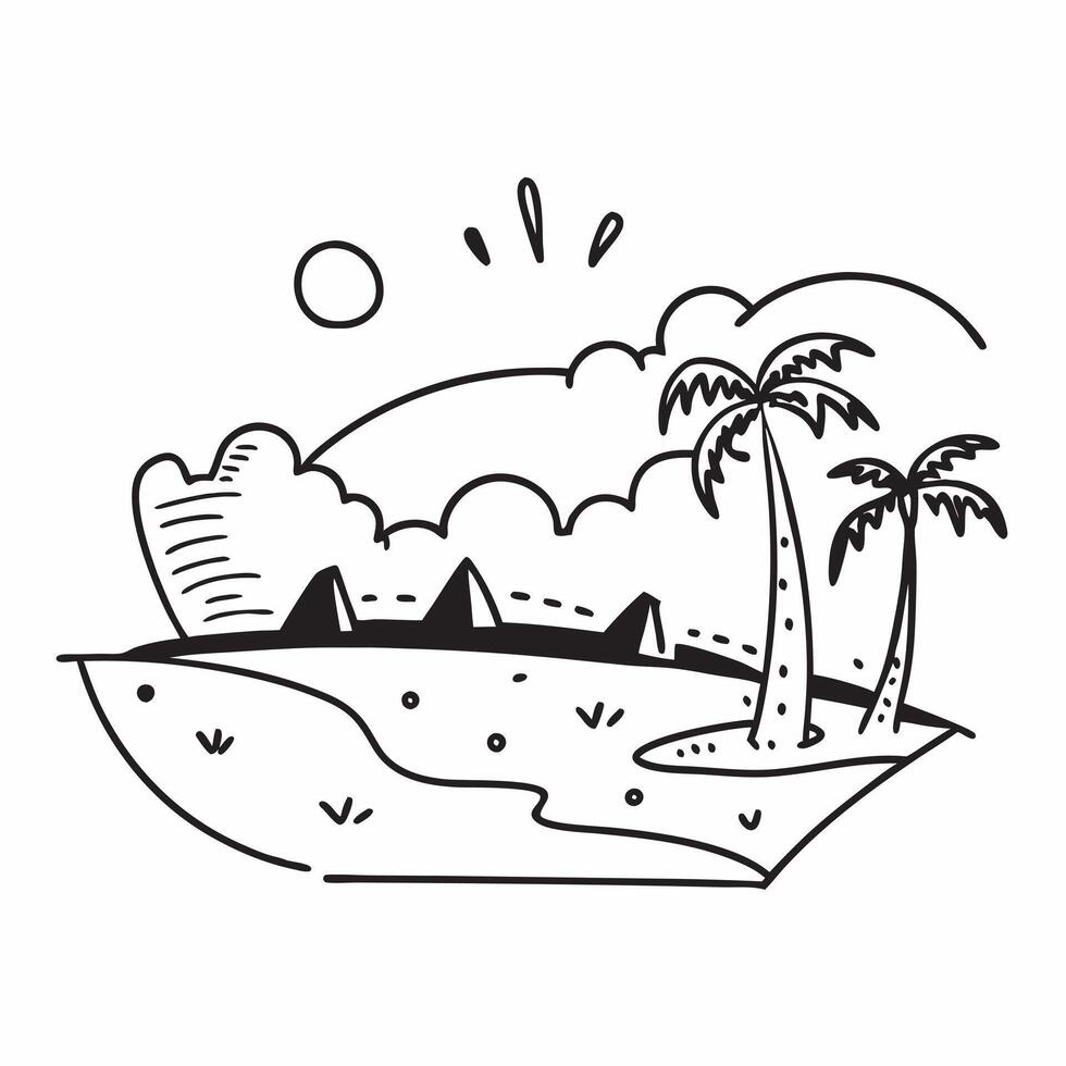 Simple flat illustration as Serene lake with clear blue water in summer concept as A peaceful lake with crystal clear blue water surrounded by lush greenery perfect for busi Dynamics vector