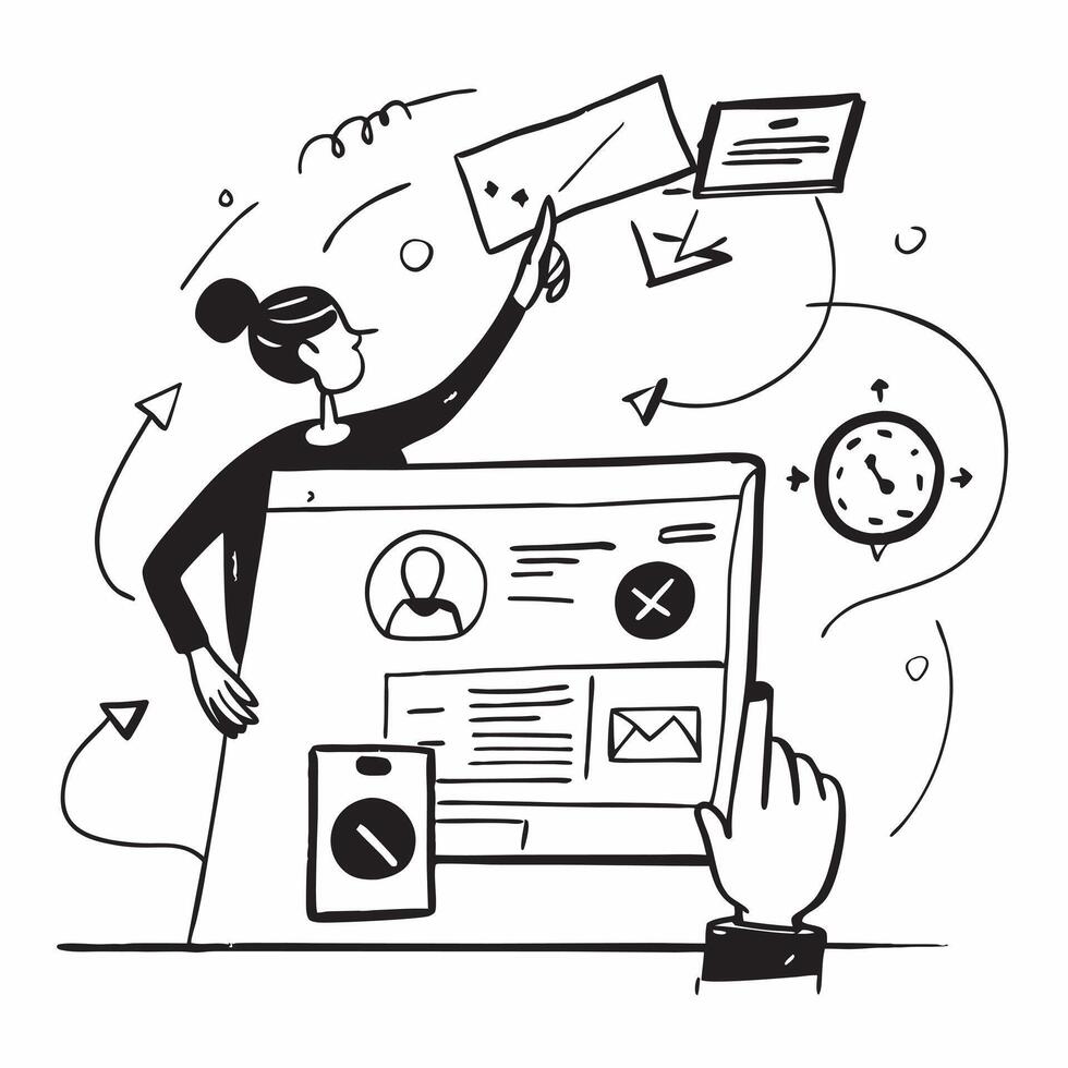 Social media specialist creating a marketing plan on a laptop concept as A social media specialist in an office creating a detailed marketing plan on a laptop showcasing meticulous Dynamics vector
