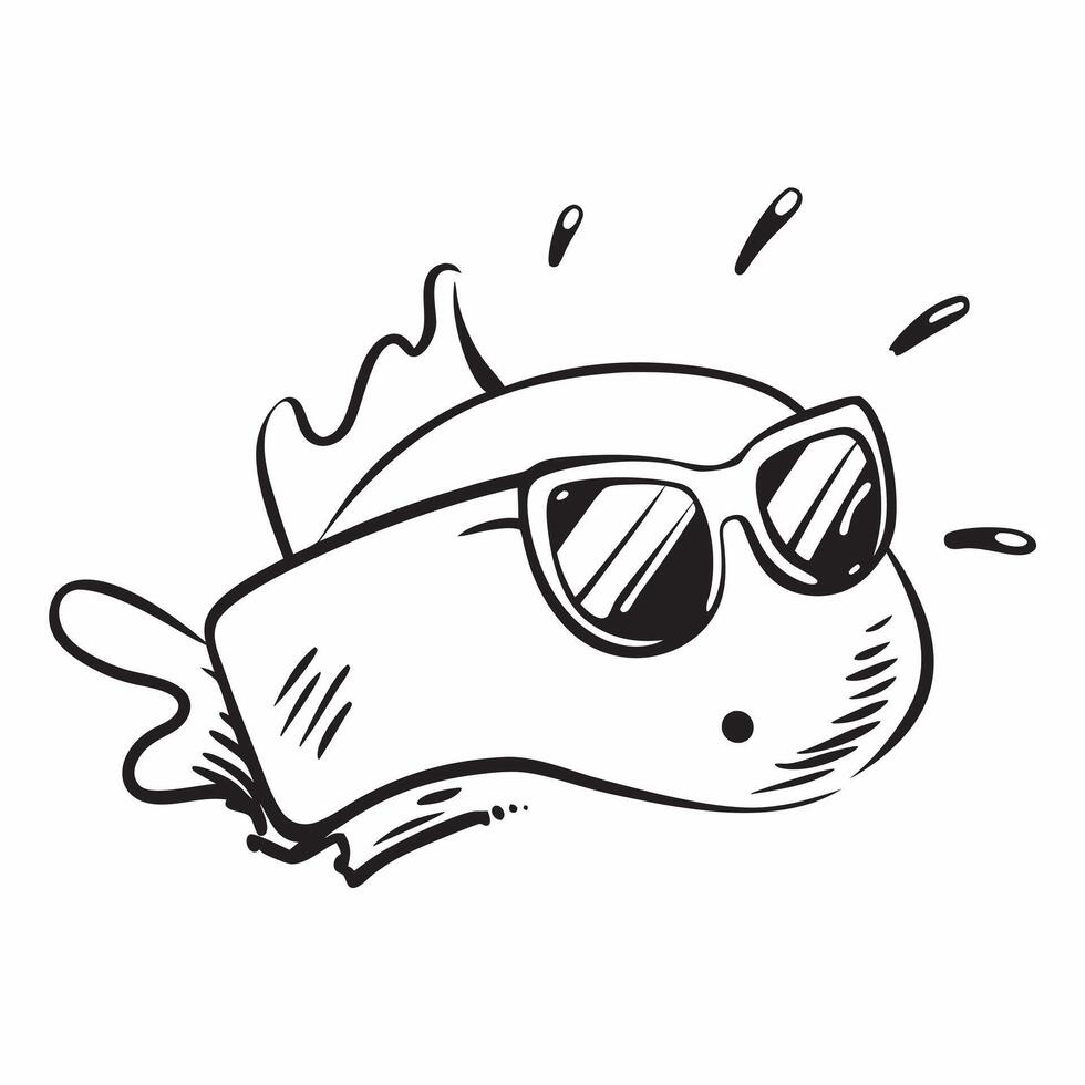 Sunglasses icon with copy space on a blue background concept as A image of sunglasses with ample copy space on a blue background ideal for relaxation and leisure themed visu Dynamics vector