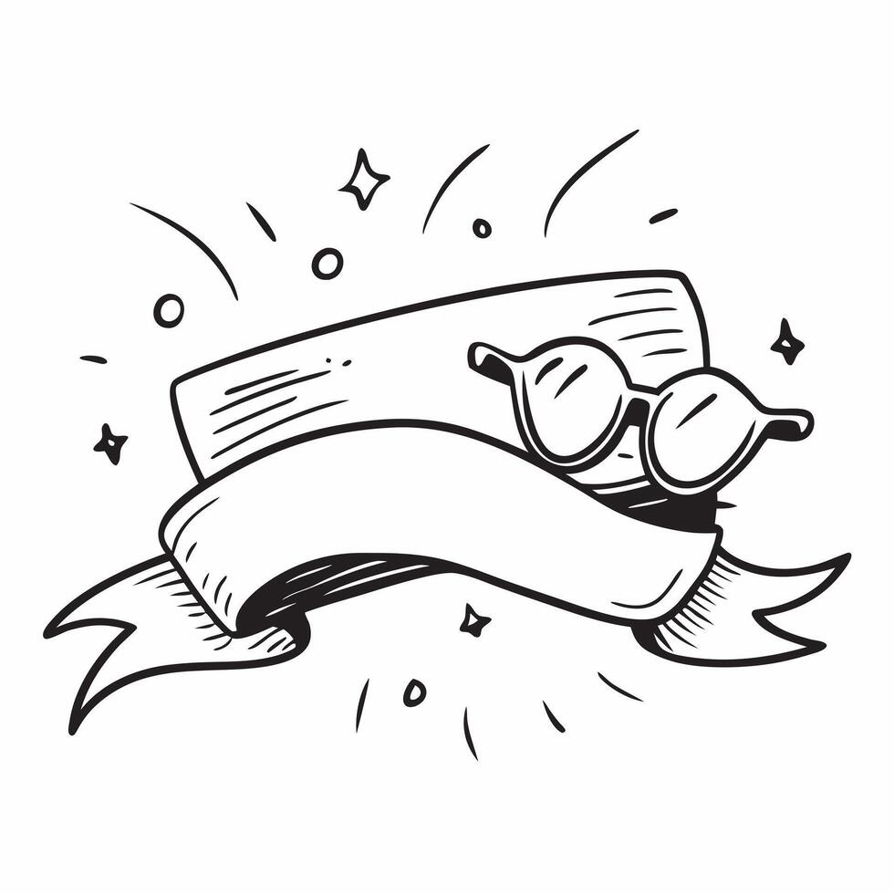 Sunglasses icon with copy space on a white background concept as A image of sunglasses with generous copy space on a white background ideal for relaxation and leisure themed Dynamics vector