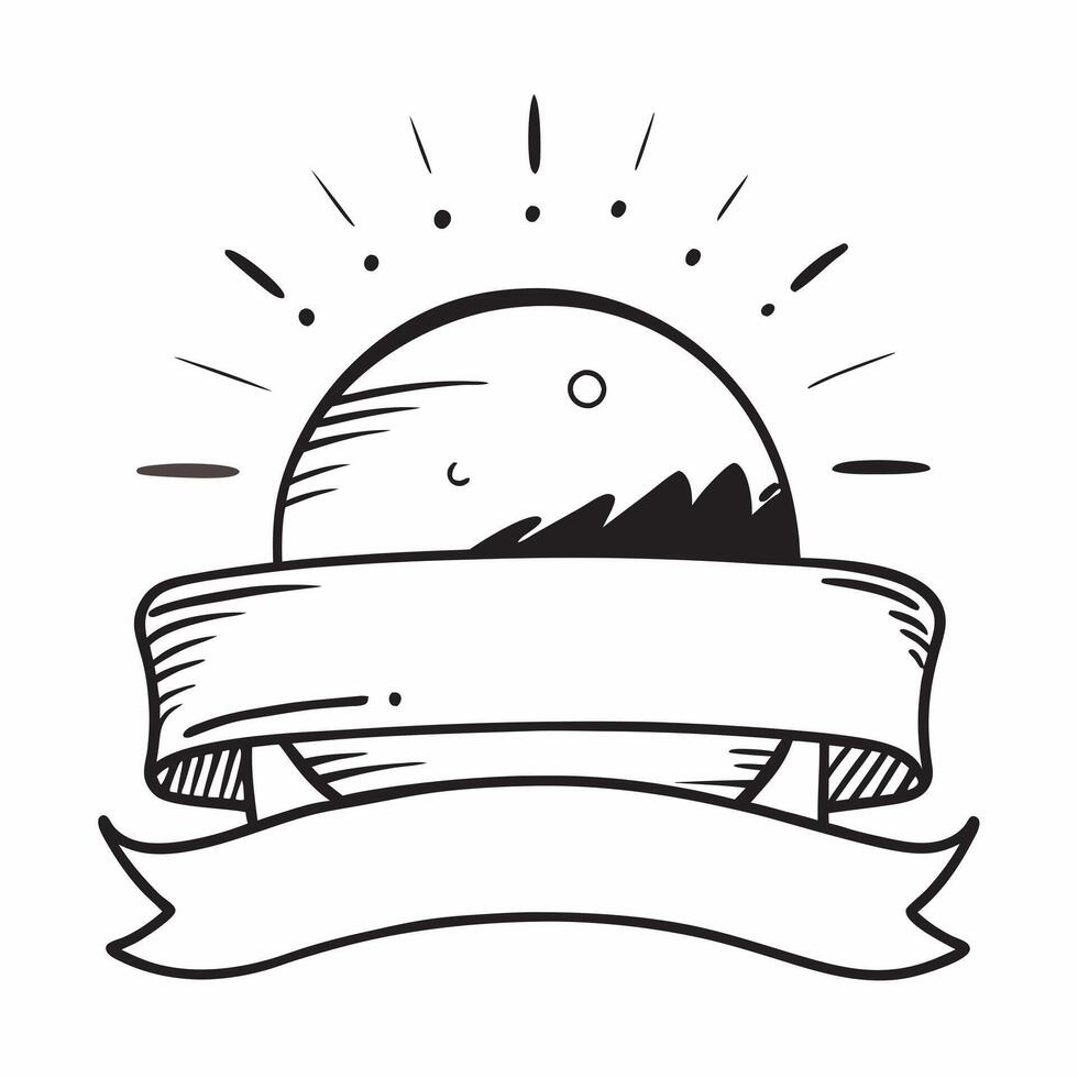 Sunrise icon with copy space on a white background concept as A image of a sunrise icon with generous copy space on a white background ideal for new beginnings and retiremen Dynamics vector