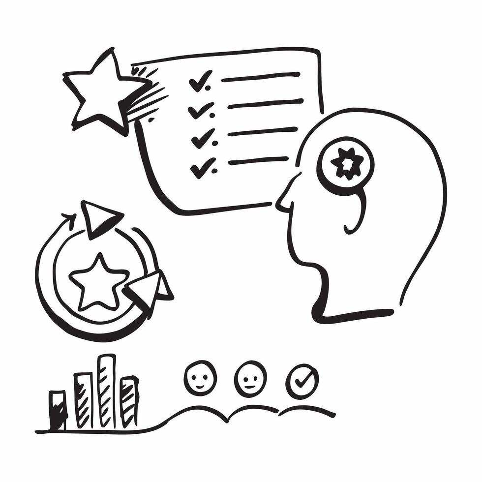 Supervisor with performance evaluation concept as A supervisors profile blended with performance evaluation symbolizing assessment and improvement in training Ideal for business t Dynamics vector
