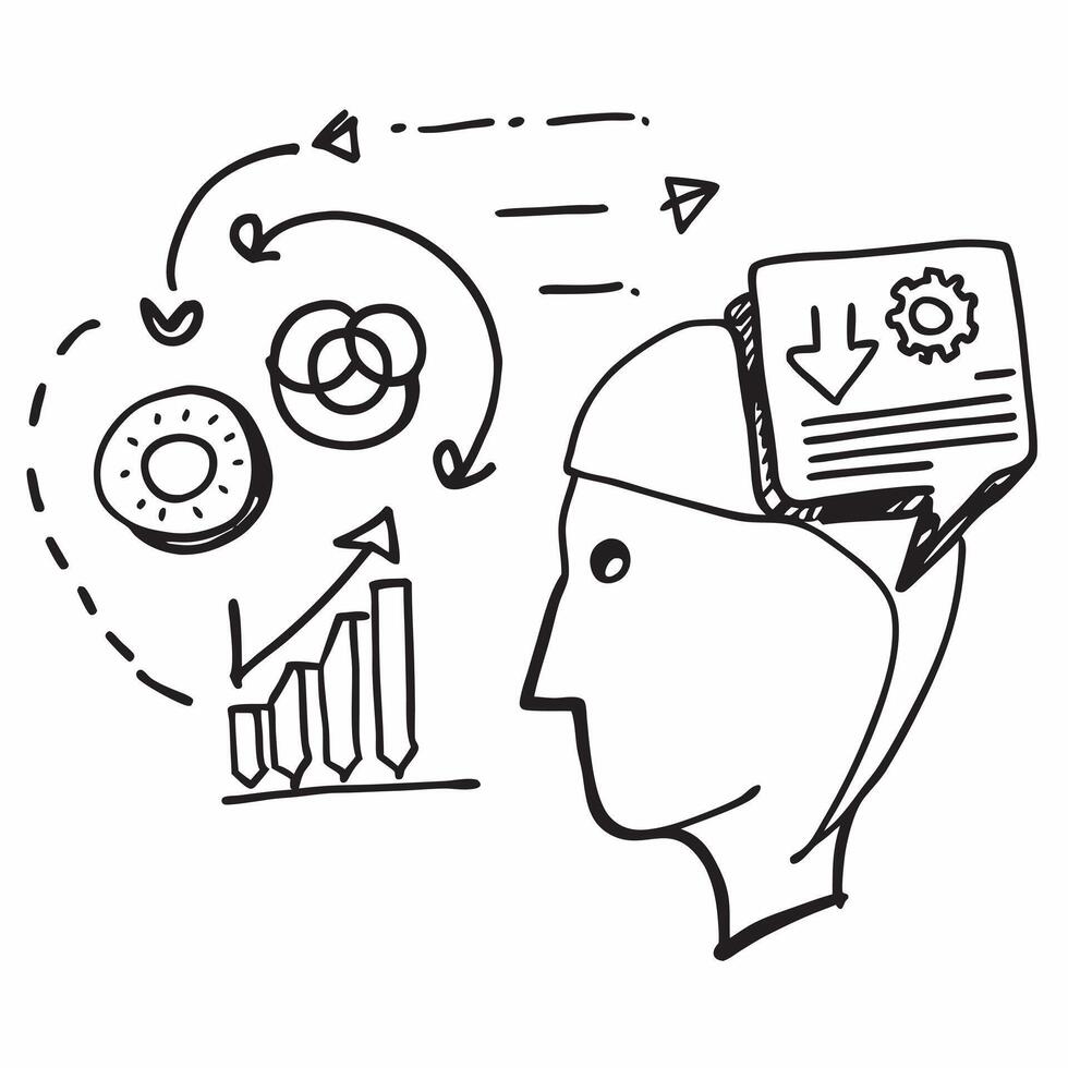 Supervisor with productivity training concept as A supervisors profile blended with productivity training activities symbolizing efficiency and performance improvement Ideal for b Dynamics vector