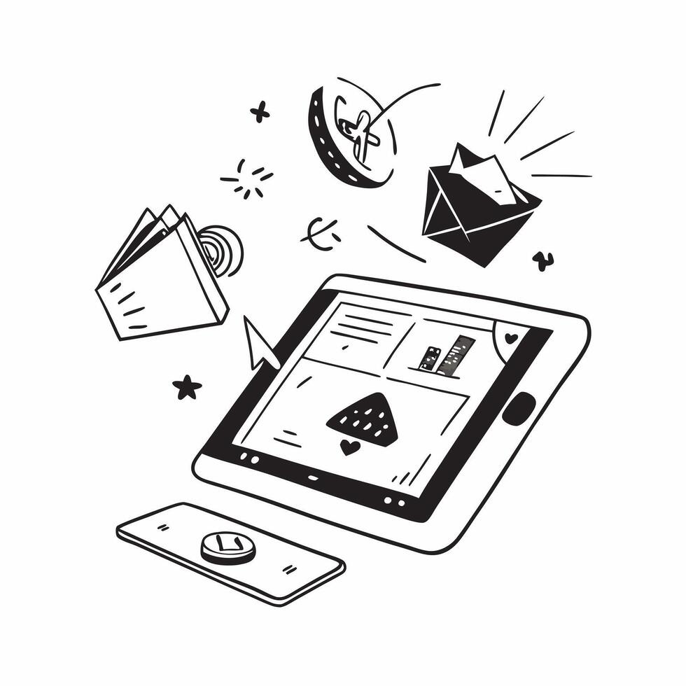 Tablet with holographic AI holiday expenses and travel icons concept as Camera movement Slide across the tablet screen with a focus on glowing holographic AI holiday expenses and t Dynamics vector