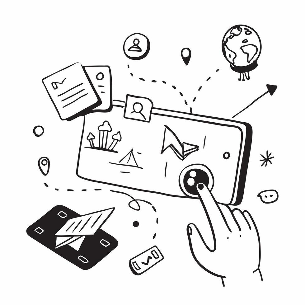 Tablet with holographic AI travel tips and holiday icons concept as Camera movement Slide across the tablet screen with a focus on glowing holographic AI travel tips and holiday ic Dynamics Set 5 vector