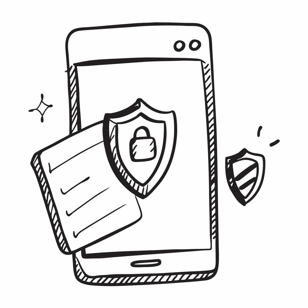 Tablet with Holographic Cybersecurity Icon and Shield Icon concept as A photo featuring a tablet with a glossy glowing holographic cybersecurity icon and shield icon The objects a Dynamics Set 2 vector