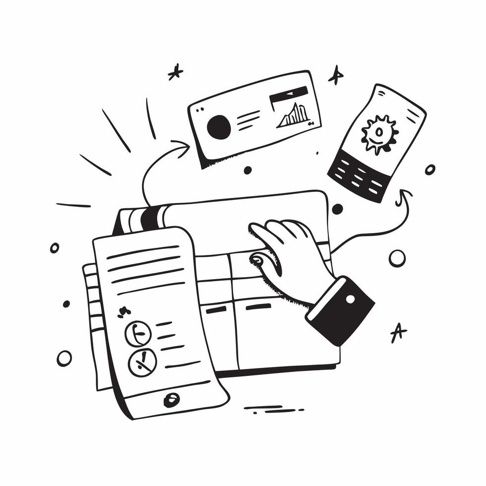 Tax filing software and financial data concept as Tax filing software paired with financial data representing digital tools for tax preparation ideal for clean and isolated Dynamics vector