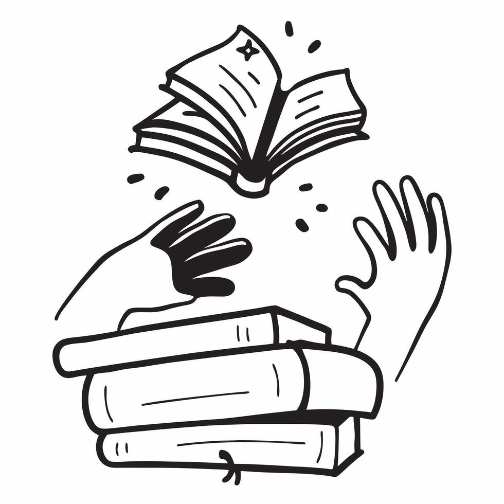 Teachers profile with books concept as A teachers profile merged with books symbolizing hope and the power of education Perfect for educational and inspirational ads in Photo Sto Dynamics vector