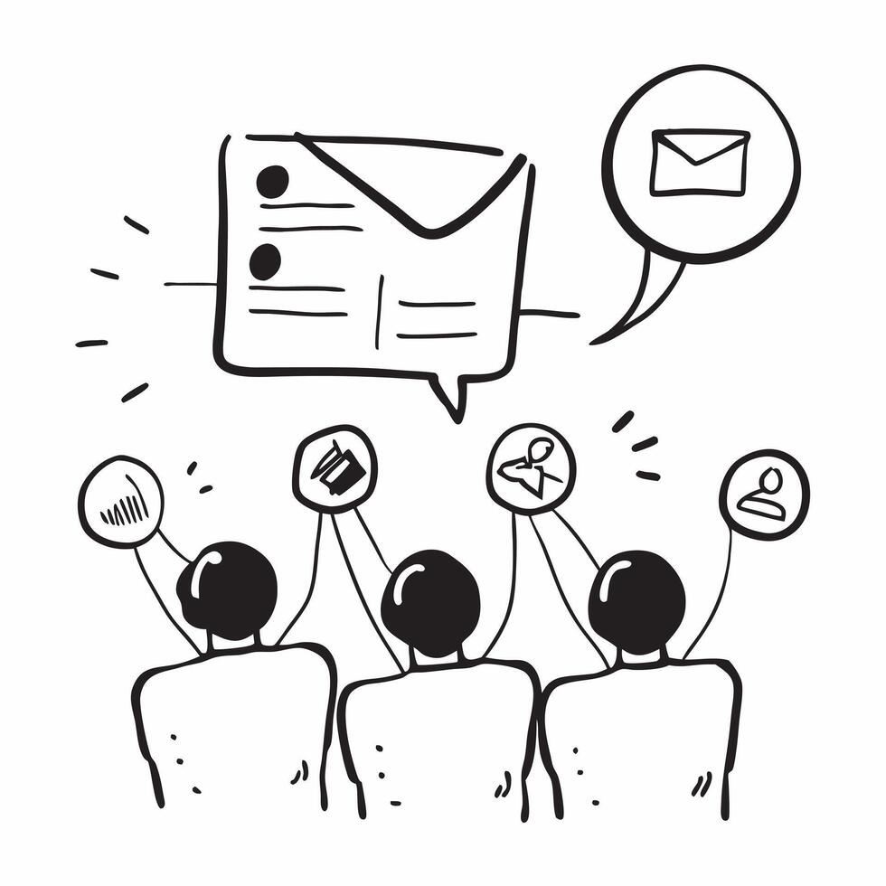 Team with email brainstorming concept as A teams profile blended with email brainstorming symbolizing collaboration and creativity through email communication Ideal for business a Dynamics vector