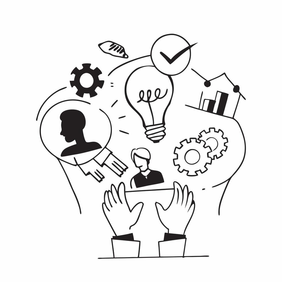 Team with renewable energy projects concept as A teams profile blended with renewable energy project icons representing commitment to clean energy initiatives Ideal for corporate Dynamics vector
