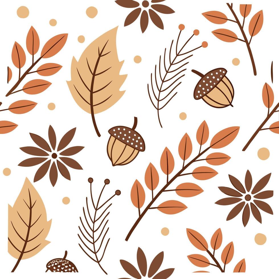 Thanksgiving leaves seamless pattern with rich autumn colors of red orange and yellow for a warm harvest inspired look concept as Warm Thanksgiving pattern with red orange and yell Dynamics vector