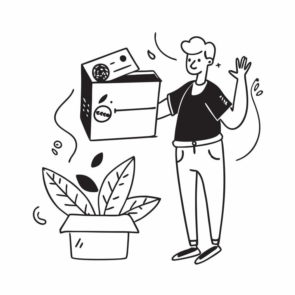 Vegan activist promoting a mockup plant based food box concept as A vegan activist promotes a mockup plant based food box emphasizing ethical eating and sustainability Perfect for Dynamics vector