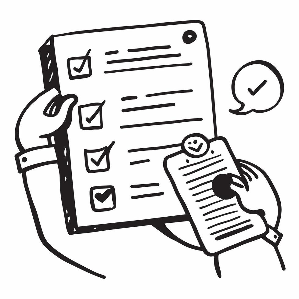 Vendor with compliance checklist concept as A vendors profile blended with a compliance checklist symbolizing adherence to standards in vendor evaluation Perfect for business and Dynamics vector