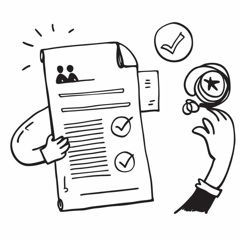 Vendor with contract renewals concept as A vendors profile blended with contract renewals symbolizing the evaluation of contract renewals in vendor management Ideal for business a Dynamics vector