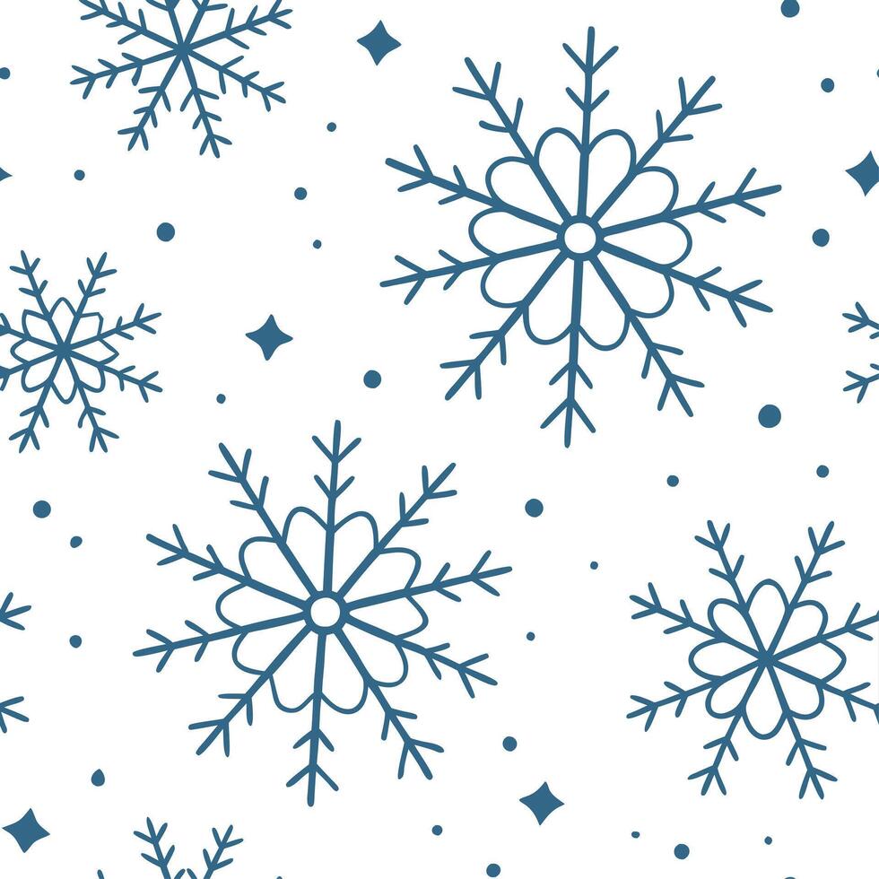 Winter whites seamless pattern with light snow sparkling stars and frosty visuals for a dreamy winter night effect concept as Dreamy winter night pattern with light snow sparkling Dynamics vector