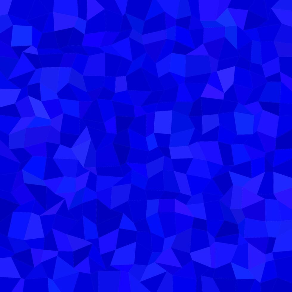Blue irregular rectangle tile mosaic pattern background - polygonal illustration from rectangles vector