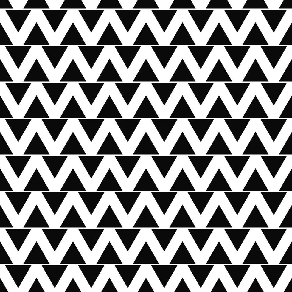 Seamless monochromatic abstract triangle pattern vector