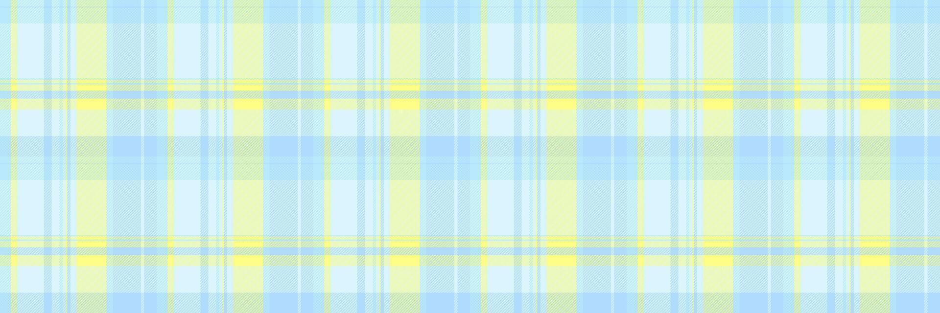 Soft pastel blue and yellow plaid pattern. Perfect for backgrounds, textiles, or website designs. Evokes feelings of serenity and gentle happiness. vector