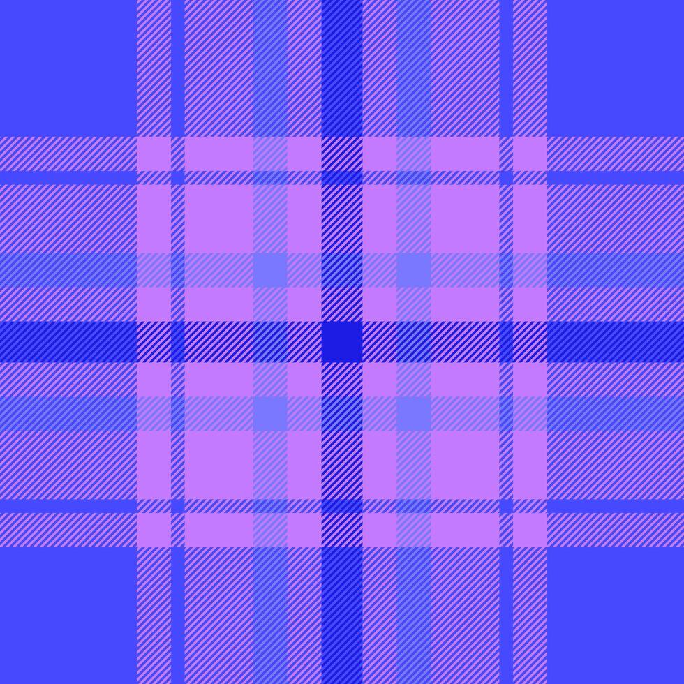 Vibrant purple and blue plaid pattern. Perfect for textile design, fashion, website backgrounds, or scrapbooking projects. vector