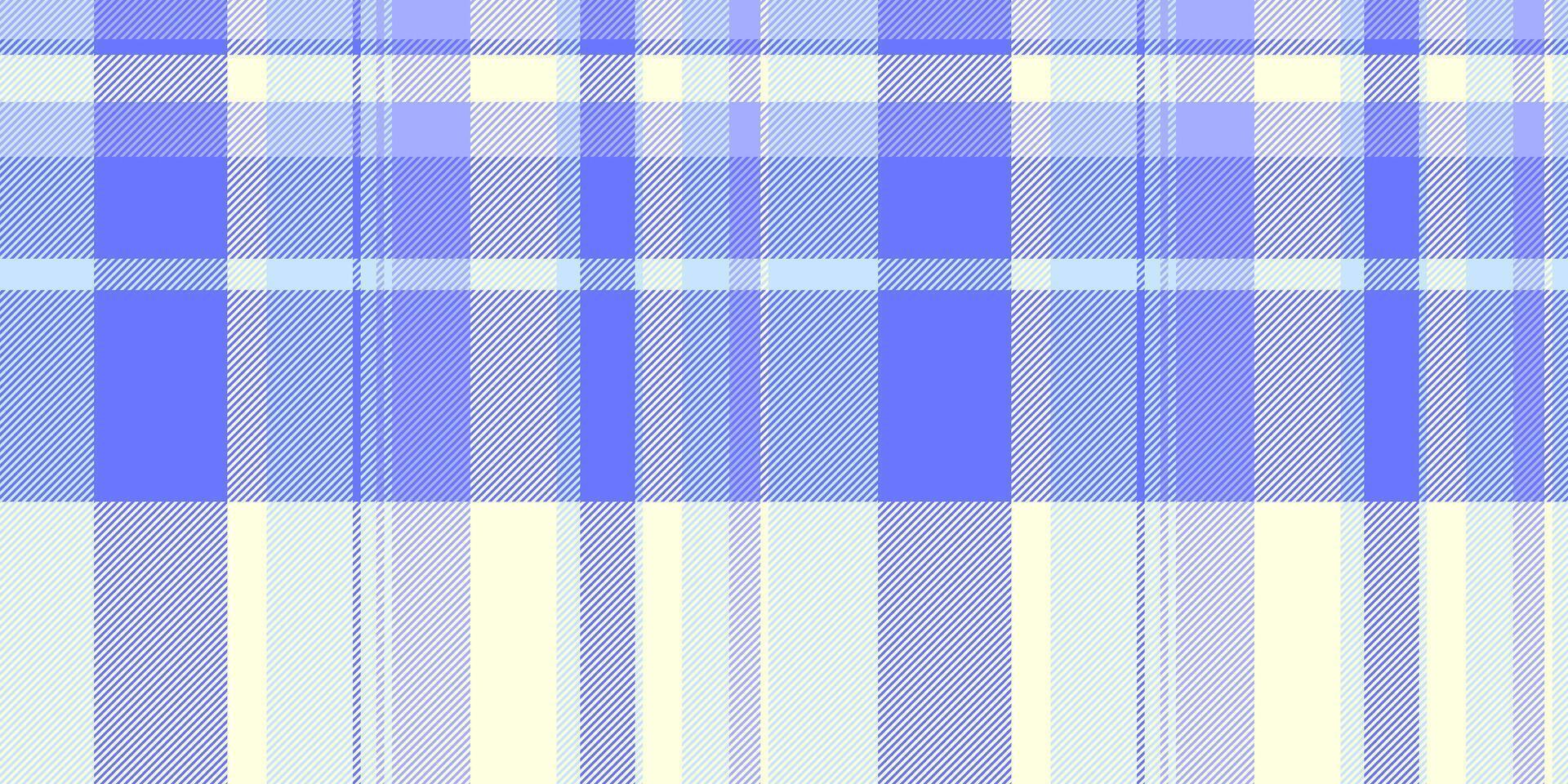 Strip texture textile , brazil seamless pattern fabric. Down tartan background plaid check in blue and light yellow colors. vector