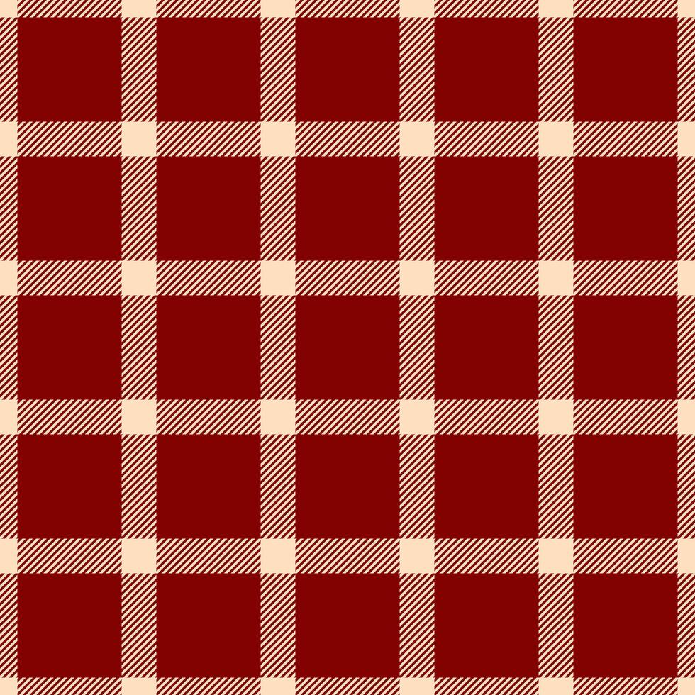 Elegant burgundy and cream plaid pattern. Perfect for fall and winter designs, textiles, websites, or seasonal branding. vector
