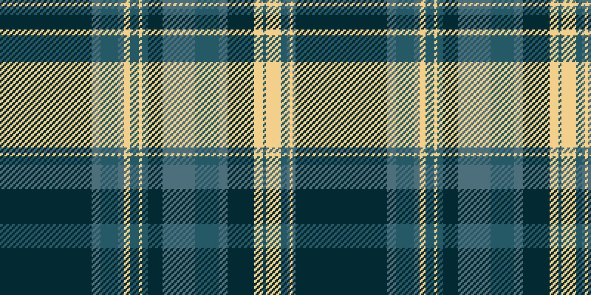 Seamless teal and beige plaid pattern. Perfect for textile design, apparel, packaging, or website backgrounds. Classic and versatile check texture with a modern feel. vector