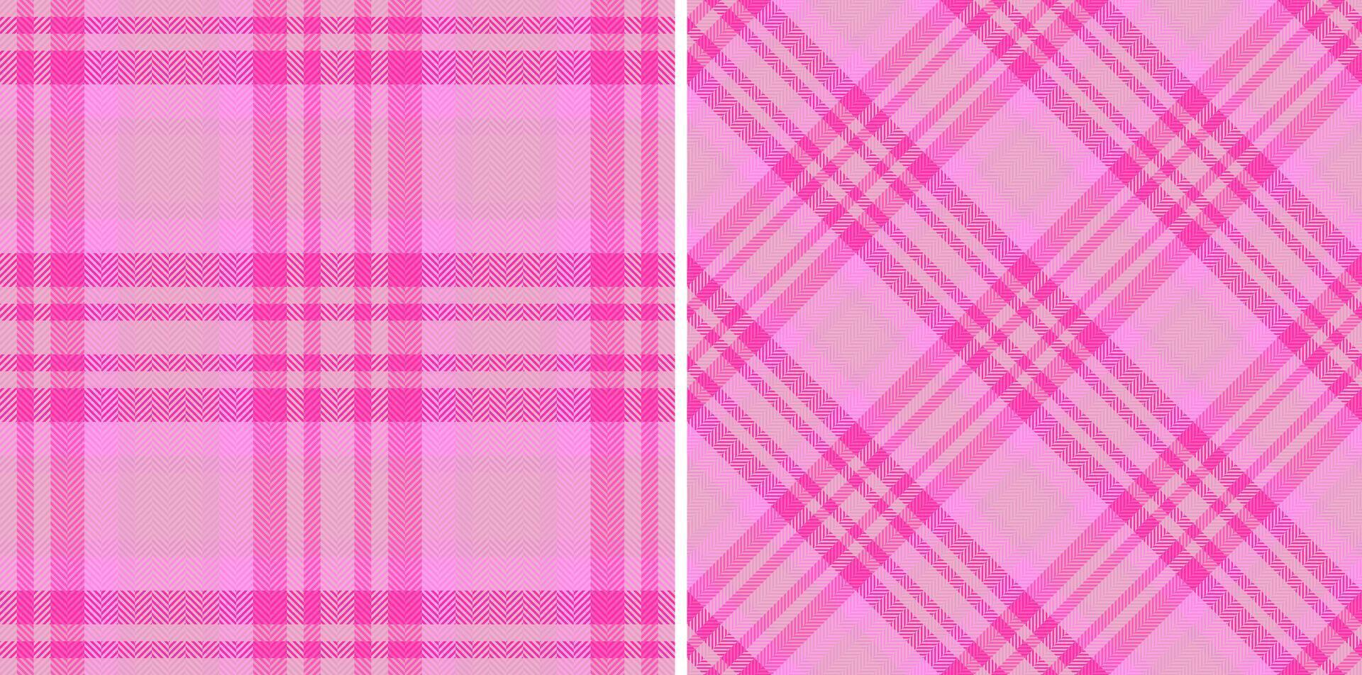 Check tartan pattern of texture background with a plaid textile fabric seamless. Set in fashionable colors. Messy stripe art. vector