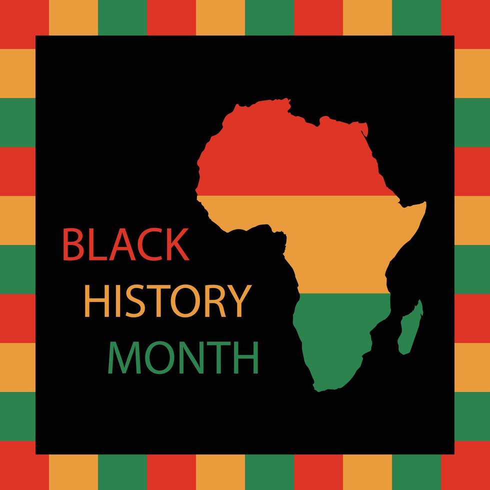 Black history month background. vector