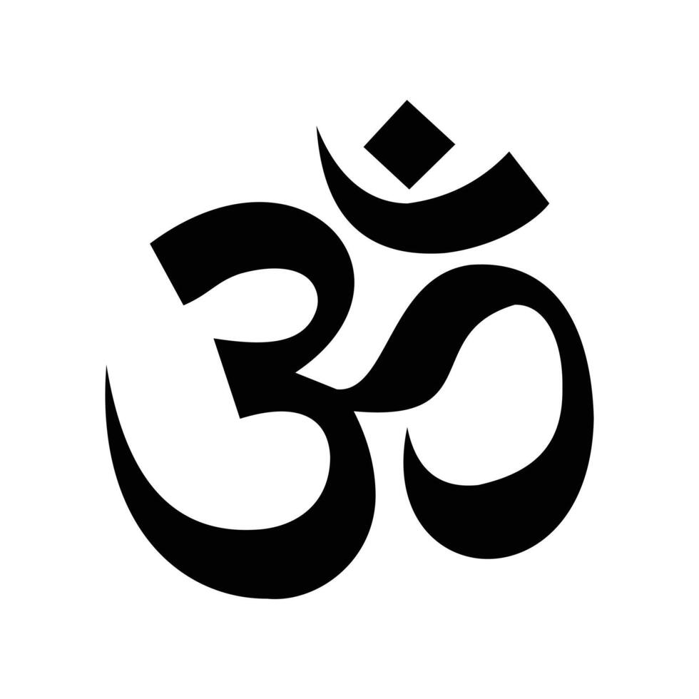 Om Hindu symbol. Aum icon of Hinduism. vector