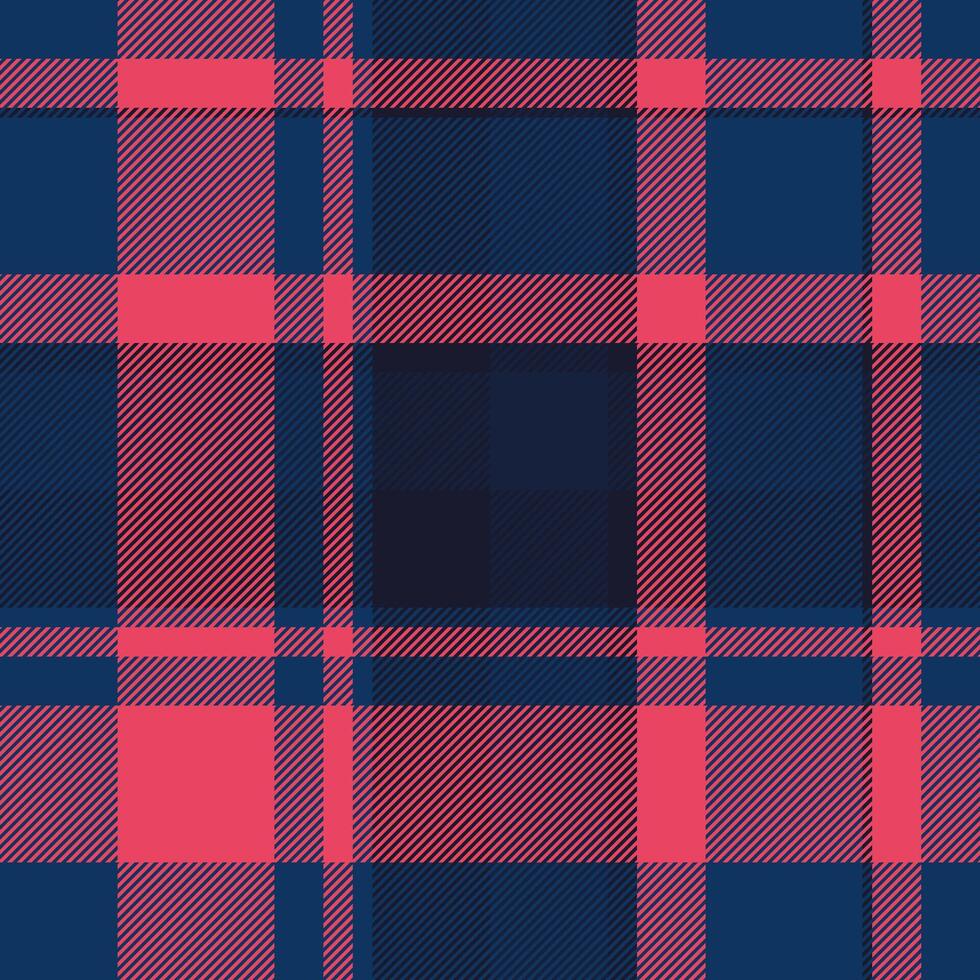 Collage plaid fabric seamless, satin check textile pattern. Marriage background tartan texture in blue and dark colors. vector