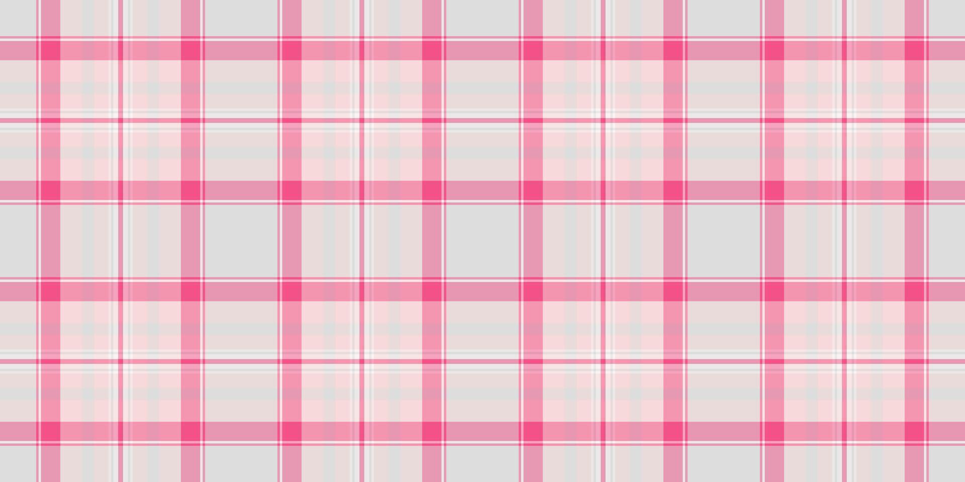 Delicate pink and gray plaid pattern. Perfect for textile designs, backgrounds, or website templates. Subtle texture adds visual interest. A soft, feminine aesthetic suitable for various projects. vector