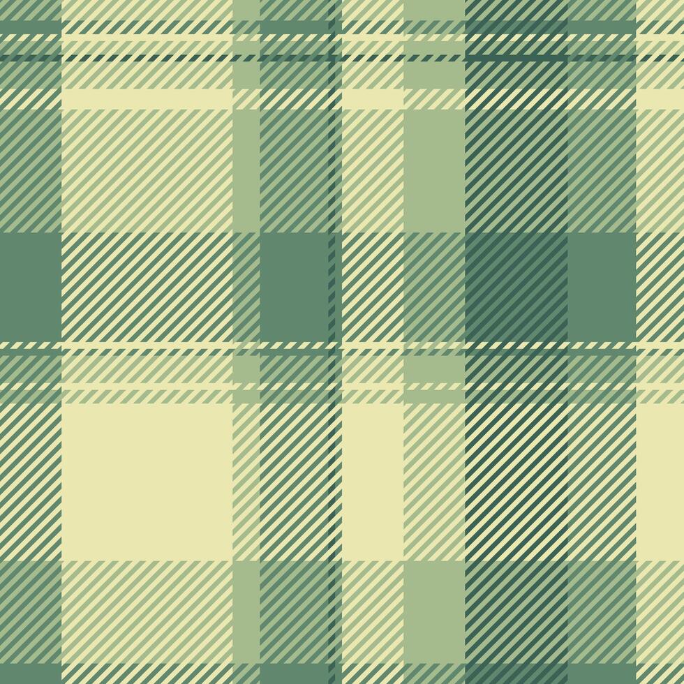 Elegant green and beige plaid pattern. Perfect for textile design, wrapping paper, or website backgrounds. vector