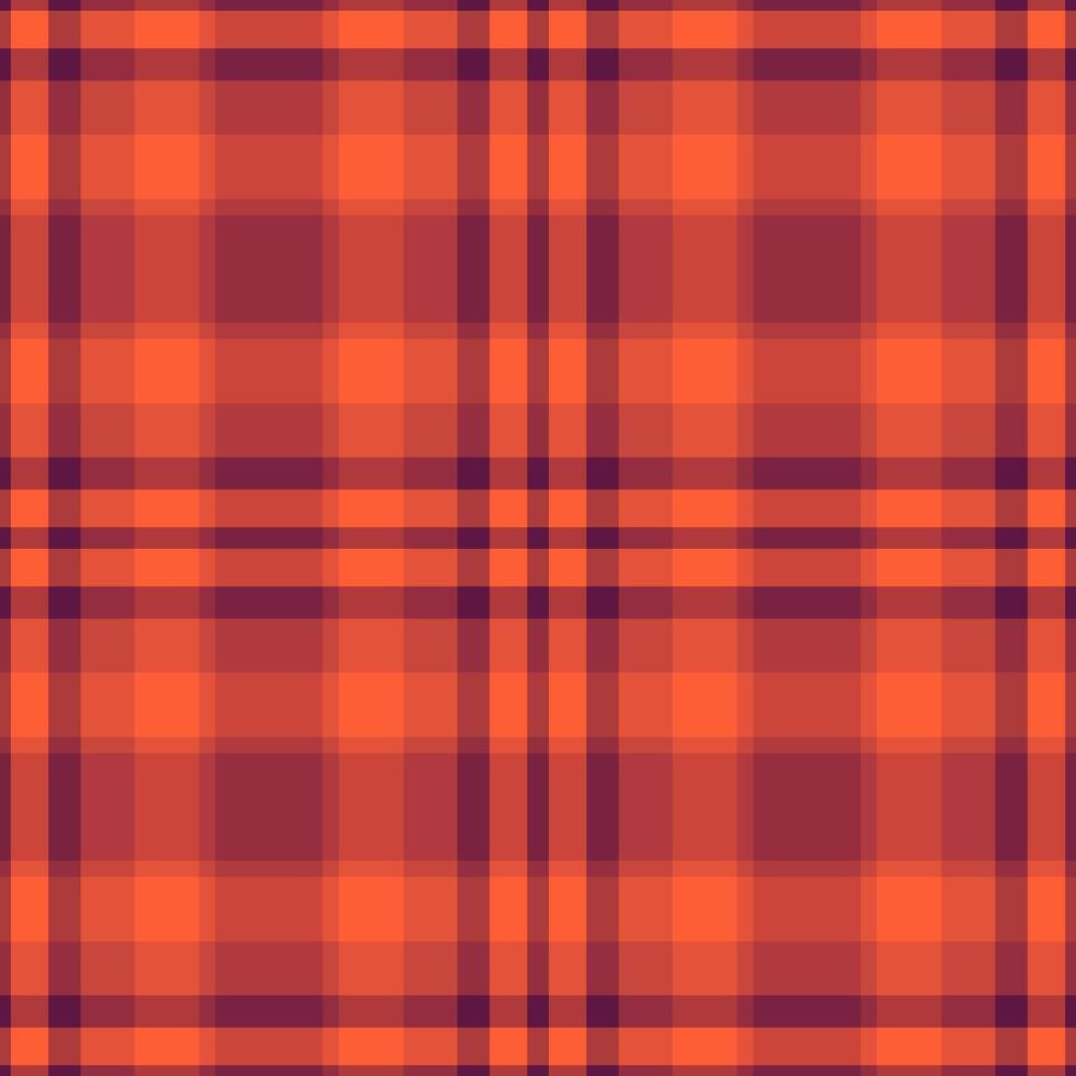 Aged plaid seamless texture, upscale fabric tartan background. Herringbone textile check pattern in red and pink colors. vector