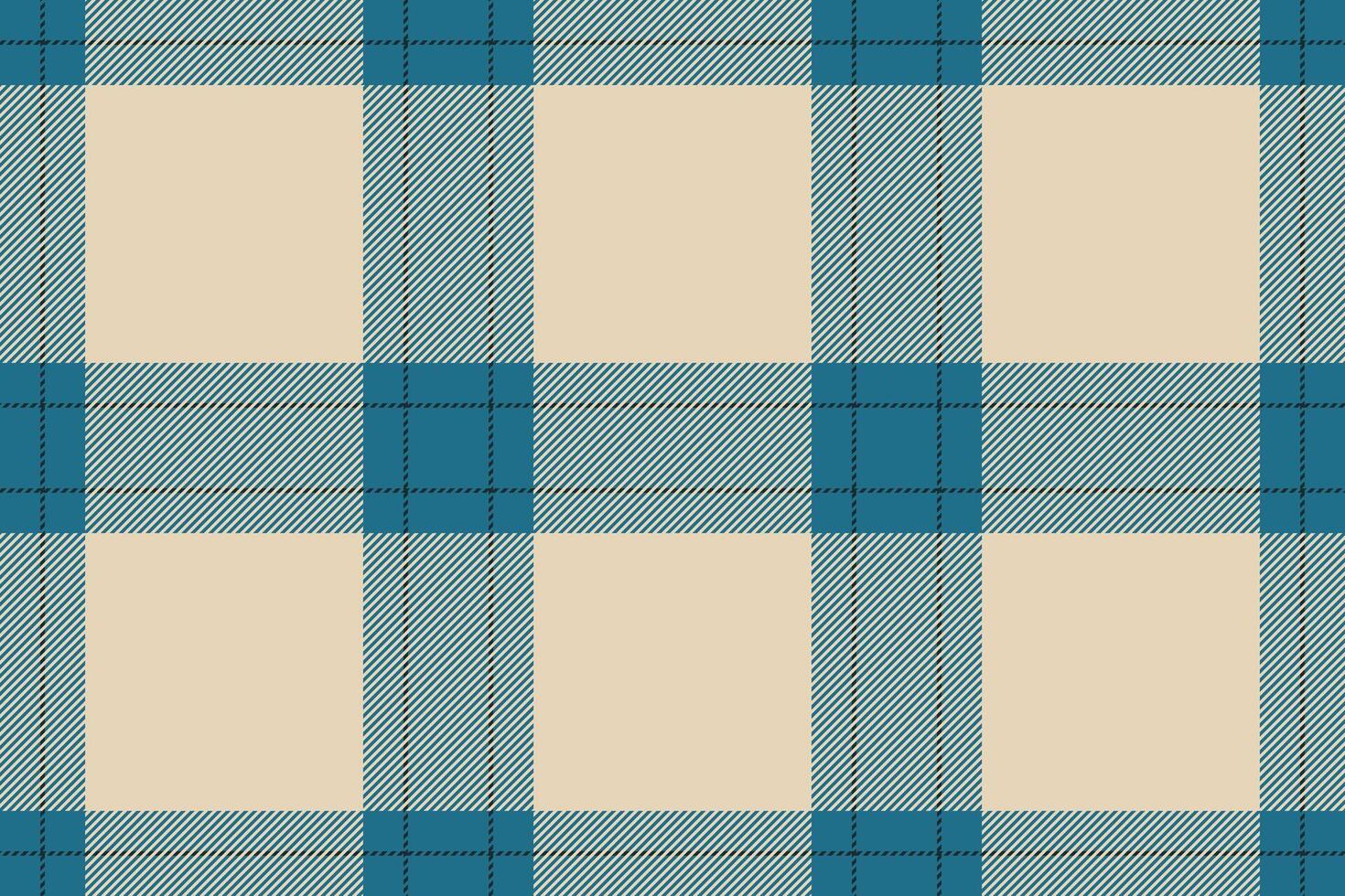 Elegant cream and teal plaid pattern. Perfect for textile design, apparel, home decor, or website backgrounds. vector