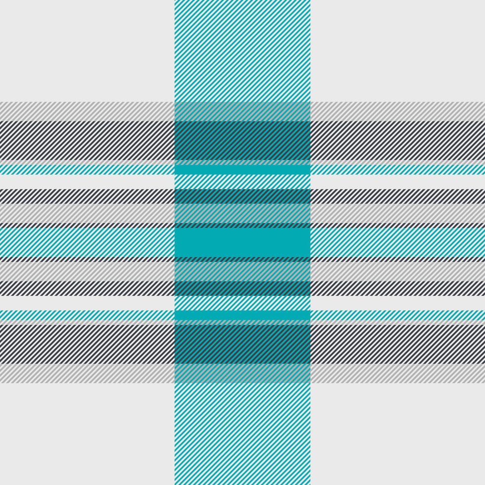 Striking teal and gray plaid pattern. Modern, versatile design ideal for textile prints, website backgrounds, or packaging. vector