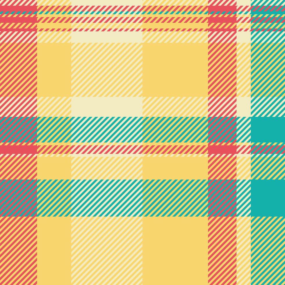Greeting check texture seamless, bedroom textile plaid. Hat pattern background fabric tartan in amber and light colors. vector