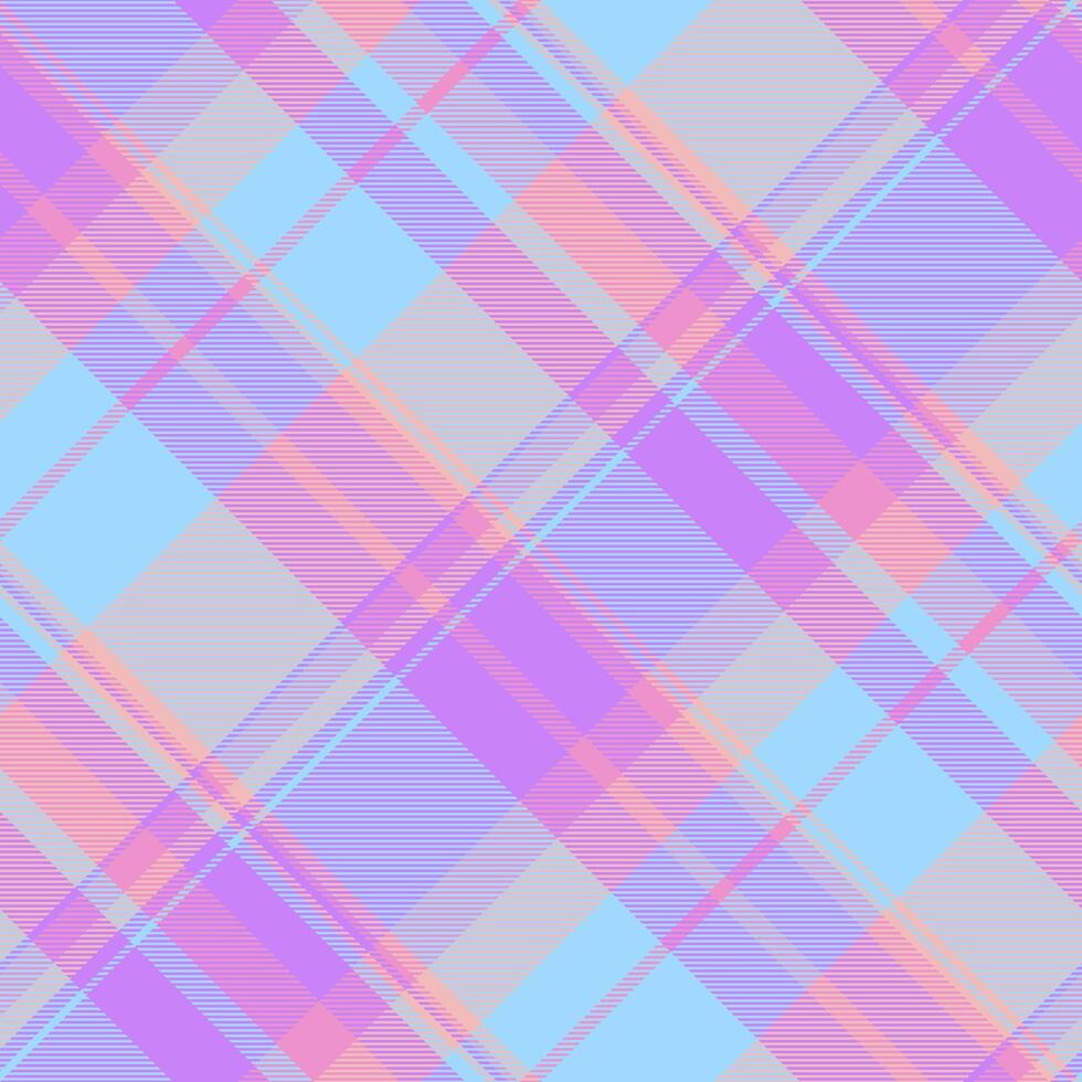 Pastel diagonal plaid pattern. Perfect for backgrounds, textiles, websites, or scrapbooking. Soft, dreamy colors create a whimsical, feminine aesthetic. vector