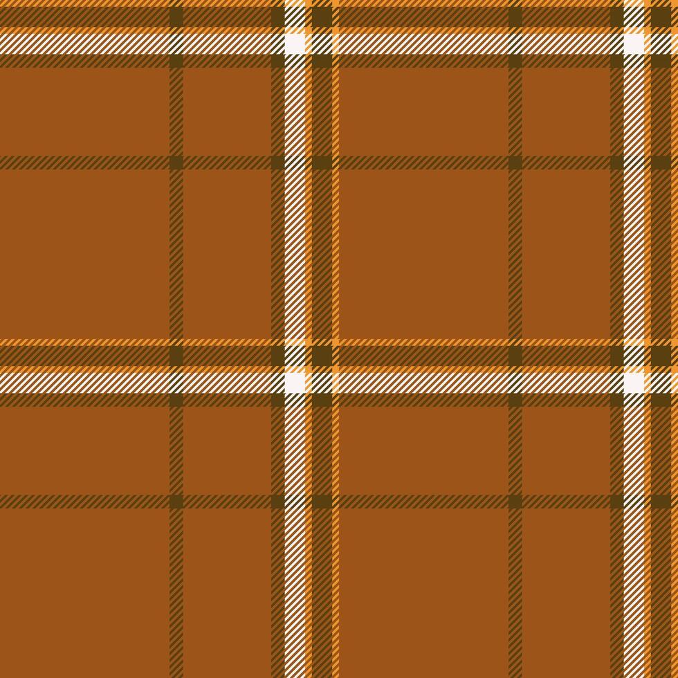 Teenager seamless pattern check, christmas texture textile . Checker background tartan fabric plaid in orange and amber colors. vector